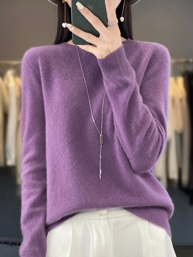 Kirsten | Damen Klassischer Strickpullover mit Langarm