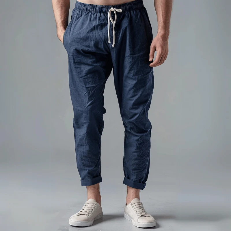 Leinenhose Herren | Kordelzugbund & Bequemer Sitz