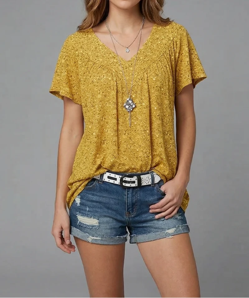Camilla | Modisches T Shirt im floralen Stil