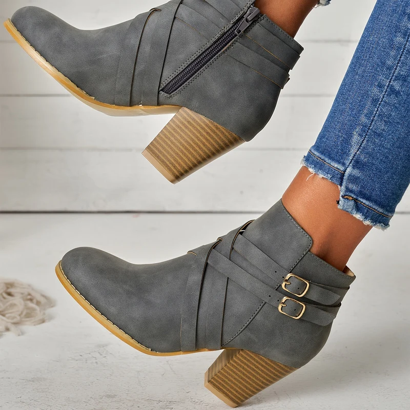 Elisa | Stilvolle Leder Boots Damen Trend