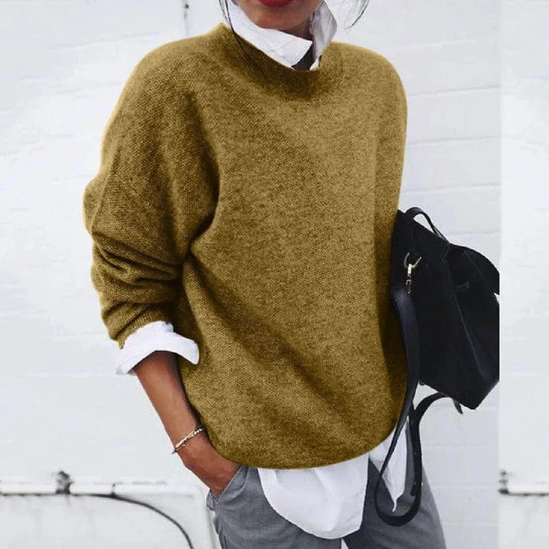 Isabella | Damen Lässiger Locker geschnittener Pullover