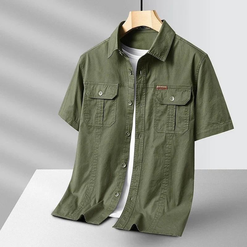 Leon | Sierra Kurzarmshirt mit edlem Finish