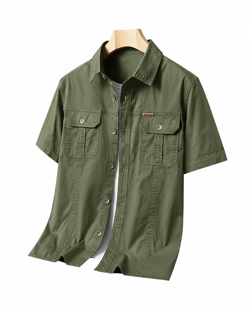 Leon | Sierra Kurzarmshirt mit edlem Finish