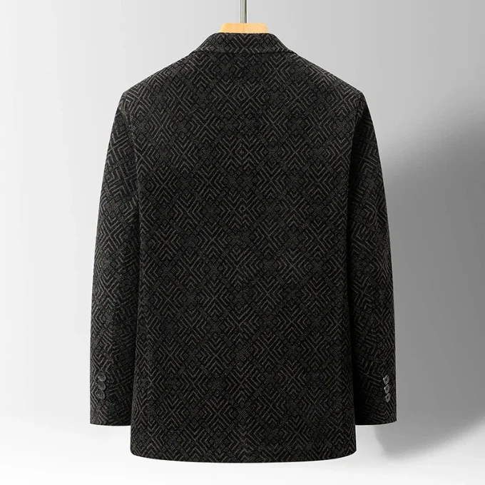 Henrik | Midnight Wollmantel in moderner Verarbeitung
