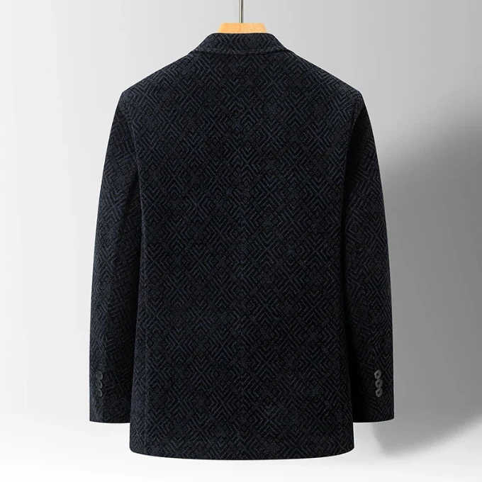 Henrik | Midnight Wollmantel in moderner Verarbeitung