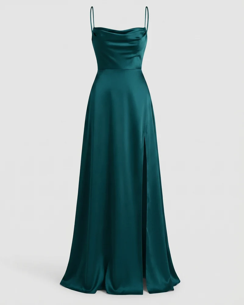 Maxi Kleid Damen | Eleganter Fall & Beinschlitz