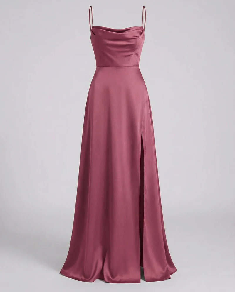 Maxi Kleid Damen | Eleganter Fall & Beinschlitz