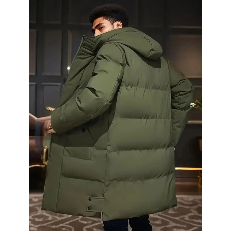Herrenparka | Lange Winterjacke Herren | Kapuze & Wärmende Isolation