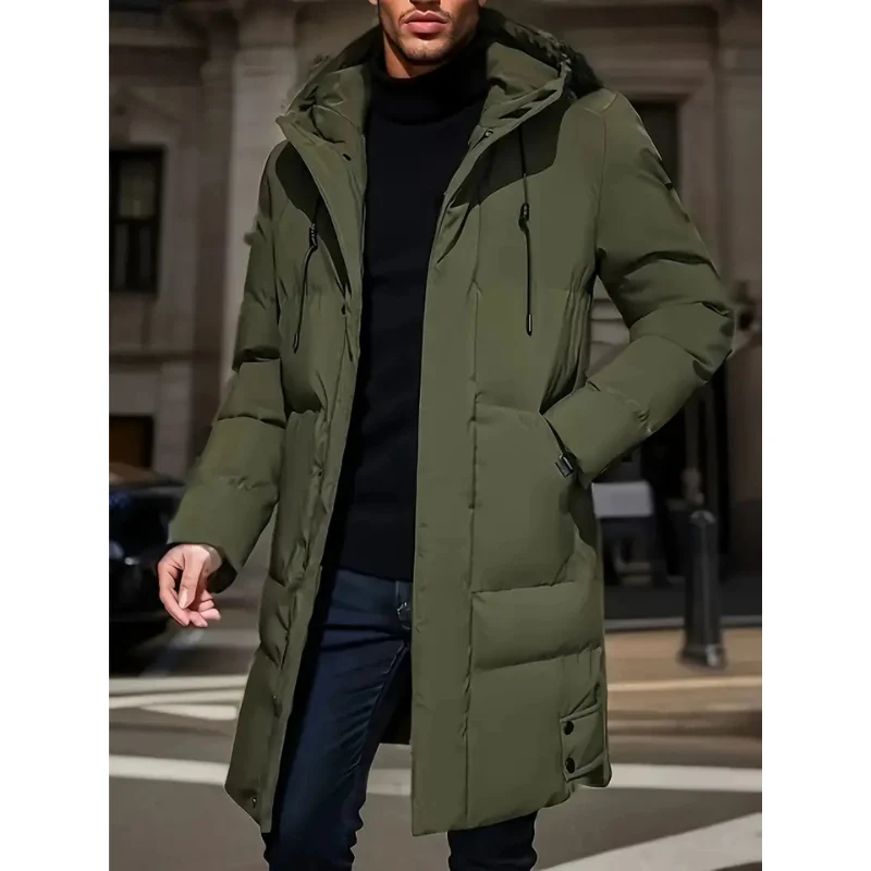 Herrenparka | Lange Winterjacke Herren | Kapuze & Wärmende Isolation