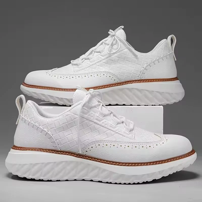 Maximilian | Stilvolle Brogue Leder Sneakers für Herren