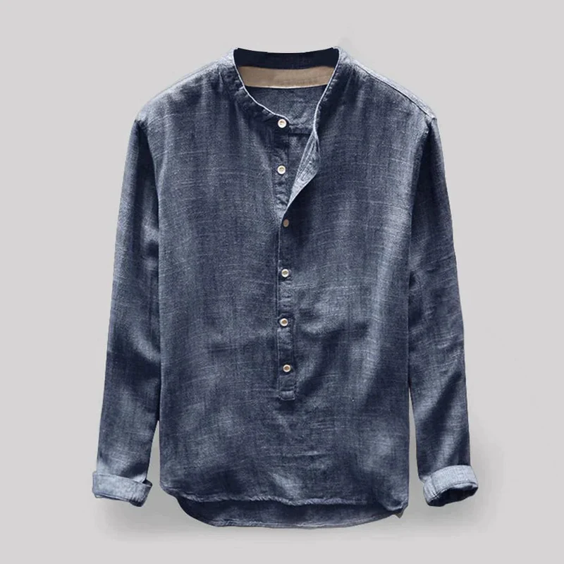 Langarmshirt Herren | Button-Down-Kragen & souveräner Look