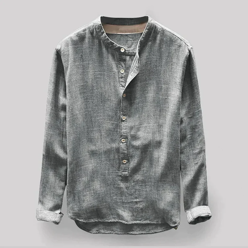Langarmshirt Herren | Button-Down-Kragen & souveräner Look