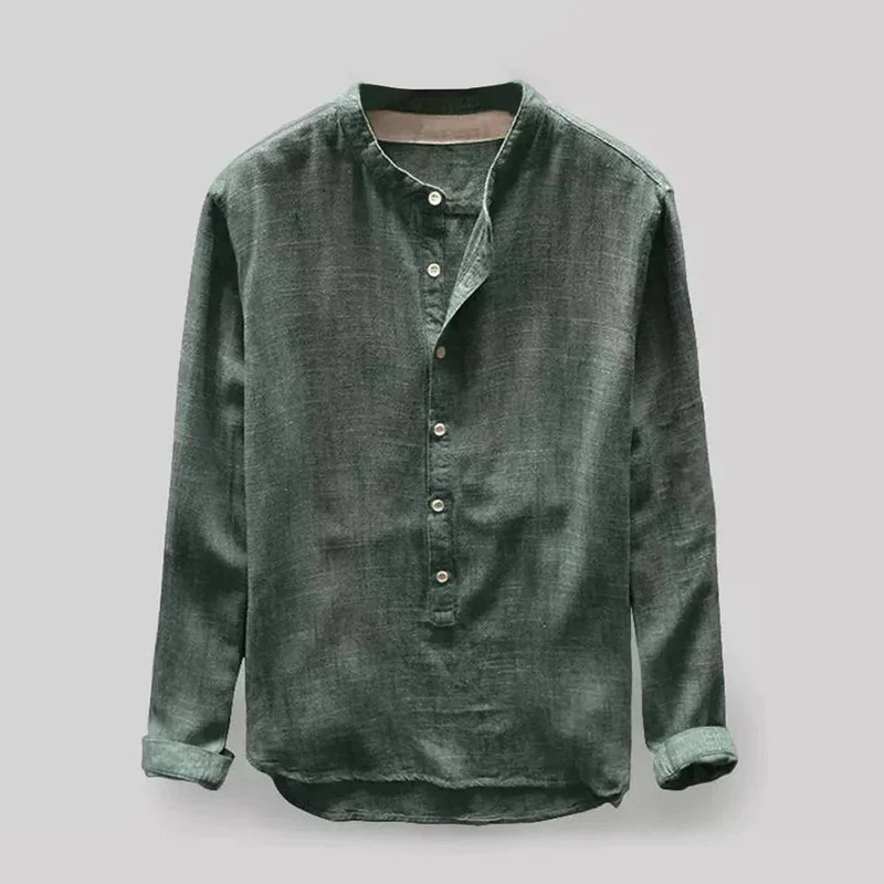 Langarmshirt Herren | Button-Down-Kragen & souveräner Look