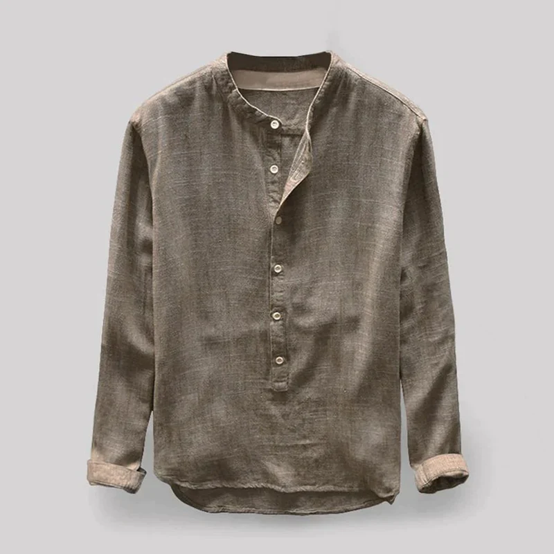 Langarmshirt Herren | Button-Down-Kragen & souveräner Look