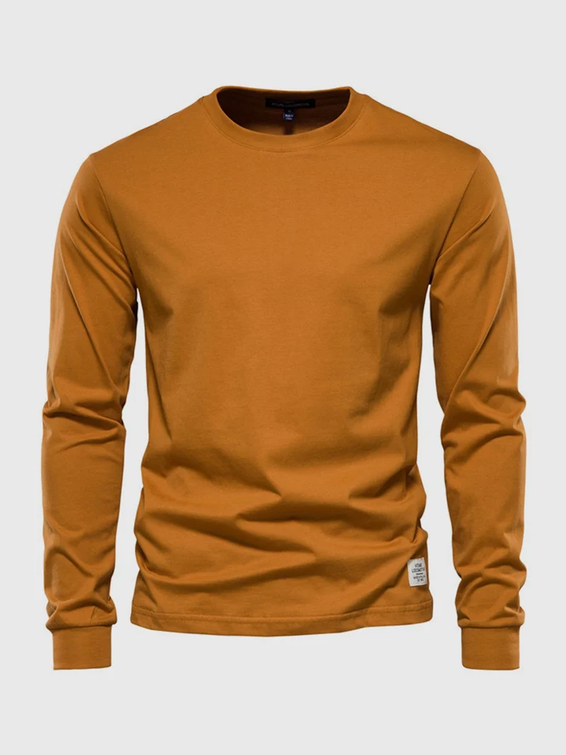 Langarmshirt Herren | Rundhals & cleanes Basic für jeden Tag