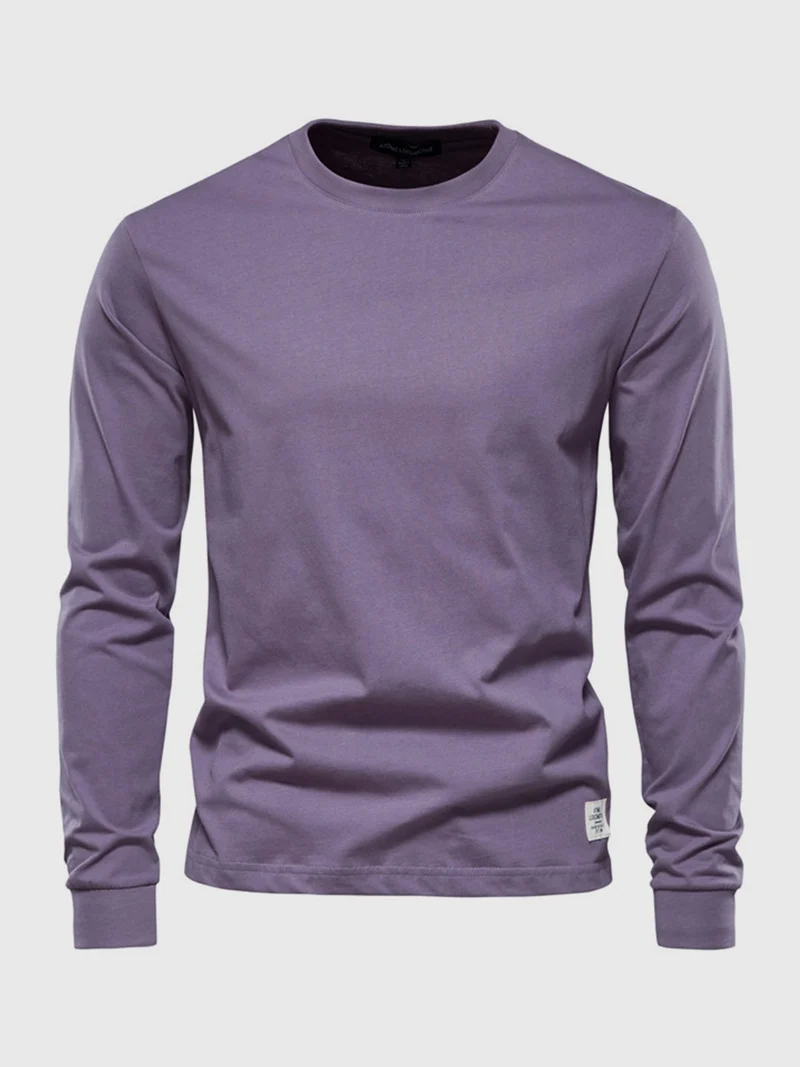 Langarmshirt Herren | Rundhals & cleanes Basic für jeden Tag