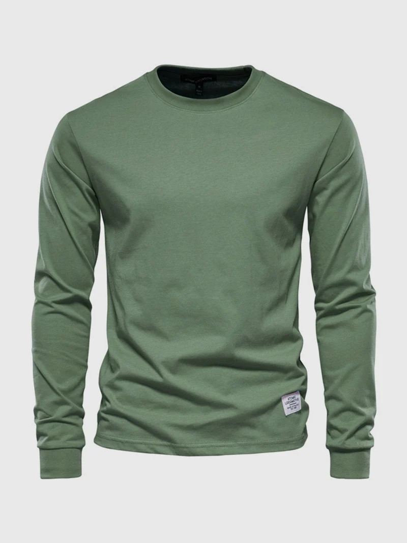 Langarmshirt Herren | Rundhals & cleanes Basic für jeden Tag
