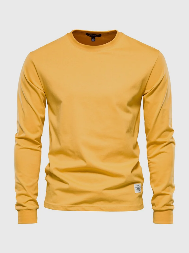 Langarmshirt Herren | Rundhals & cleanes Basic für jeden Tag