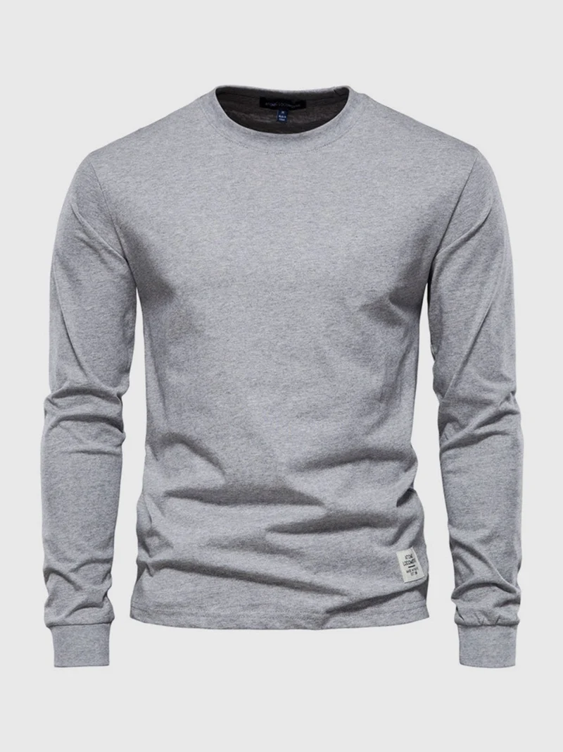 Langarmshirt Herren | Rundhals & cleanes Basic für jeden Tag