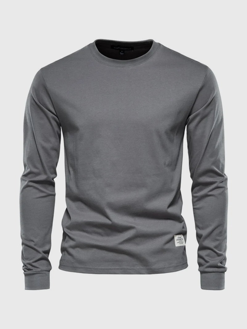 Langarmshirt Herren | Rundhals & cleanes Basic für jeden Tag