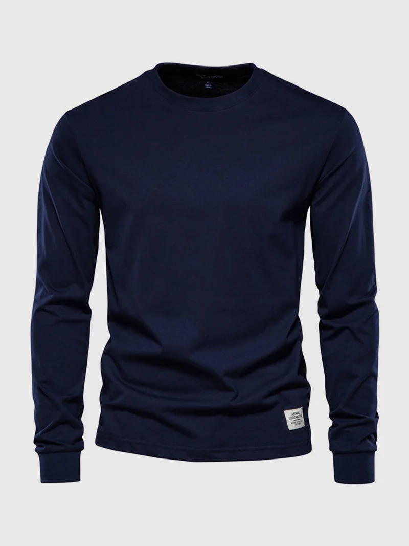 Langarmshirt Herren | Rundhals & cleanes Basic für jeden Tag