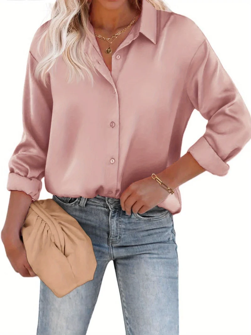 Bluse Damen | Satin-Look & Zeitlos Elegant