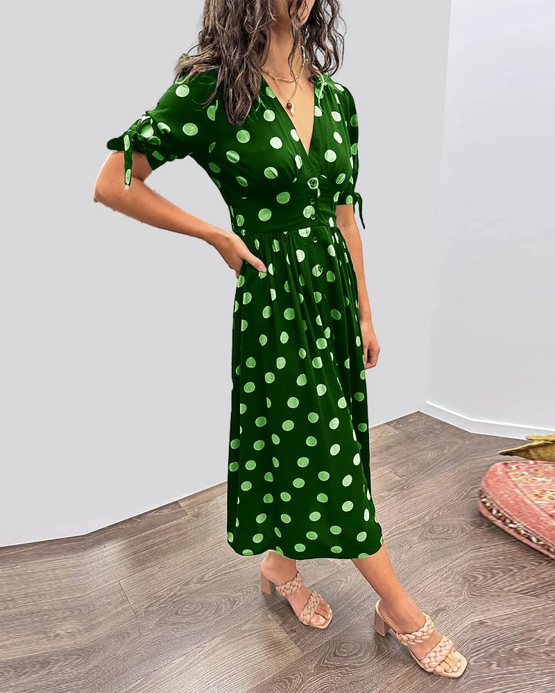 Daniela | Feminines Kleid mit Punktmuster