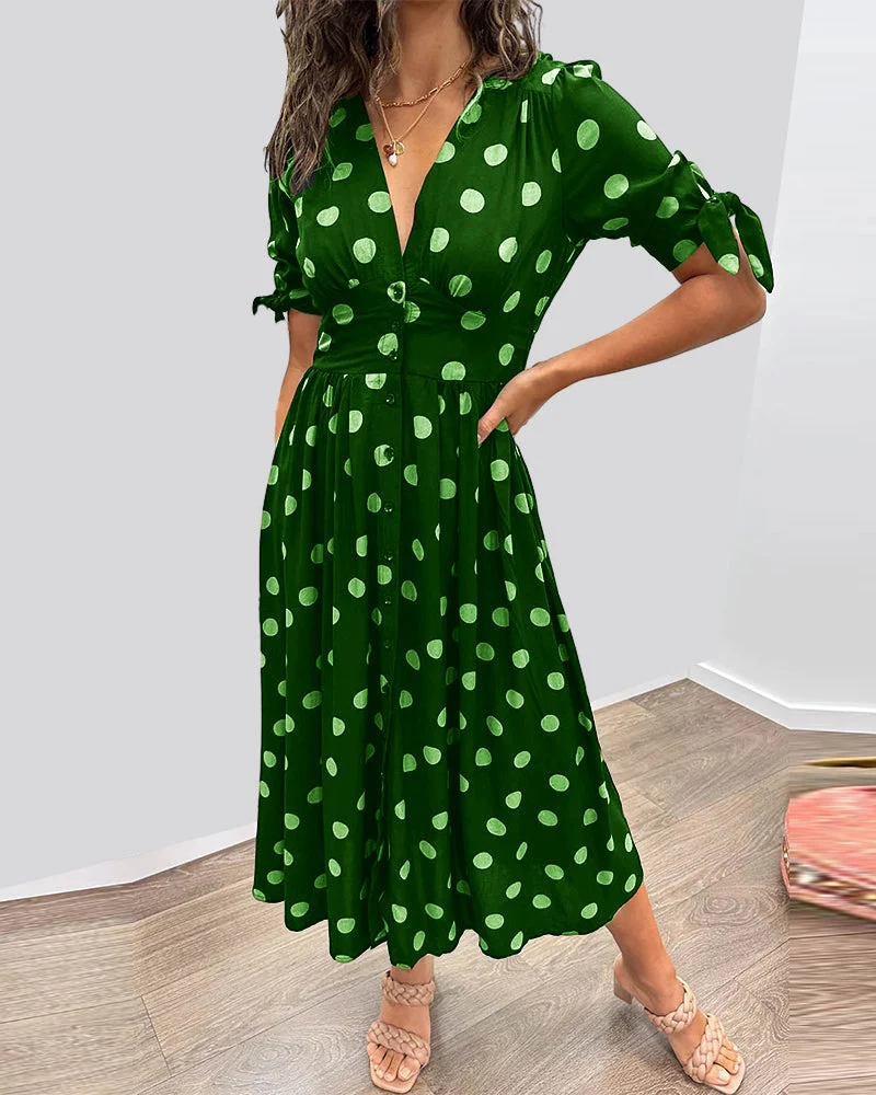 Daniela | Feminines Kleid mit Punktmuster