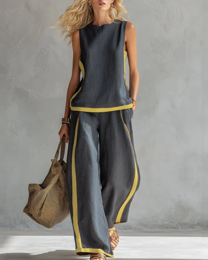Alina | Elegantes Set mit weiter Hose