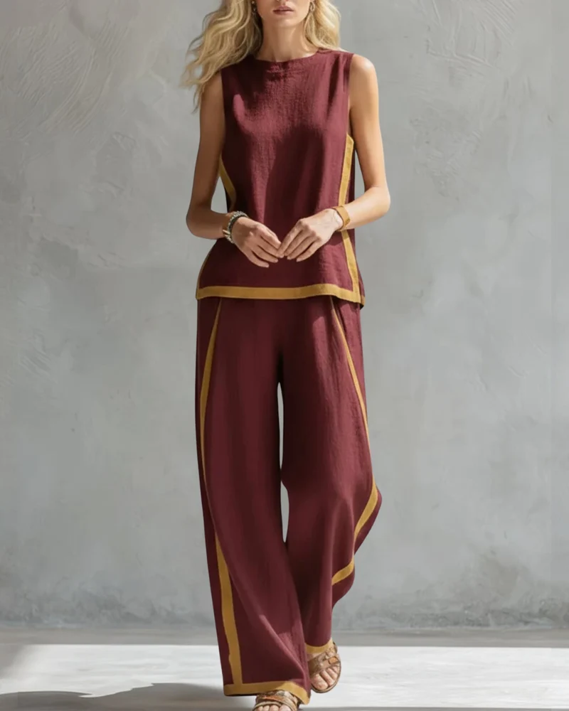 Alina | Elegantes Set mit weiter Hose