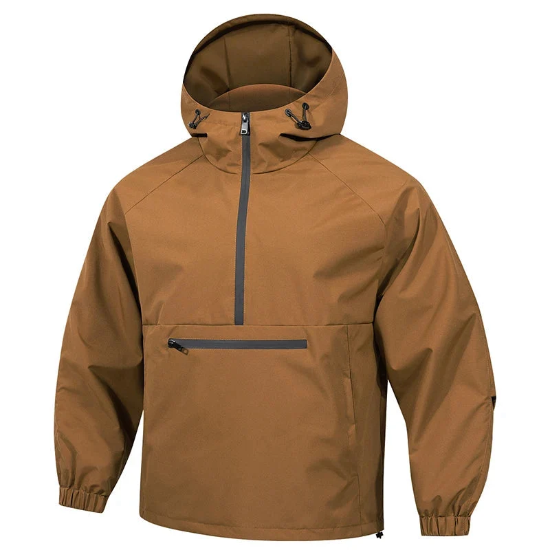 Softshell Jacke Herren mit Kapuze | Anorak-Style & Sichere Reißverschluss-Tasche