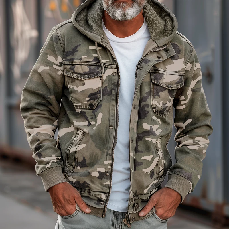 Cargojacke Herren | Kapuze & Viele Taschen