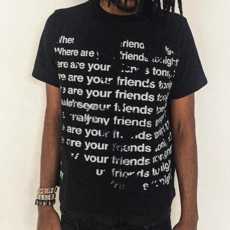 Kurzarm T Shirt Herren | Oversized Allover-Print im Streetwear-Stil