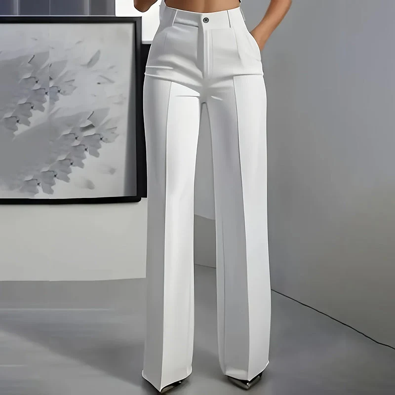 Julia | Damenhose mit hohem Bund und feinem Design