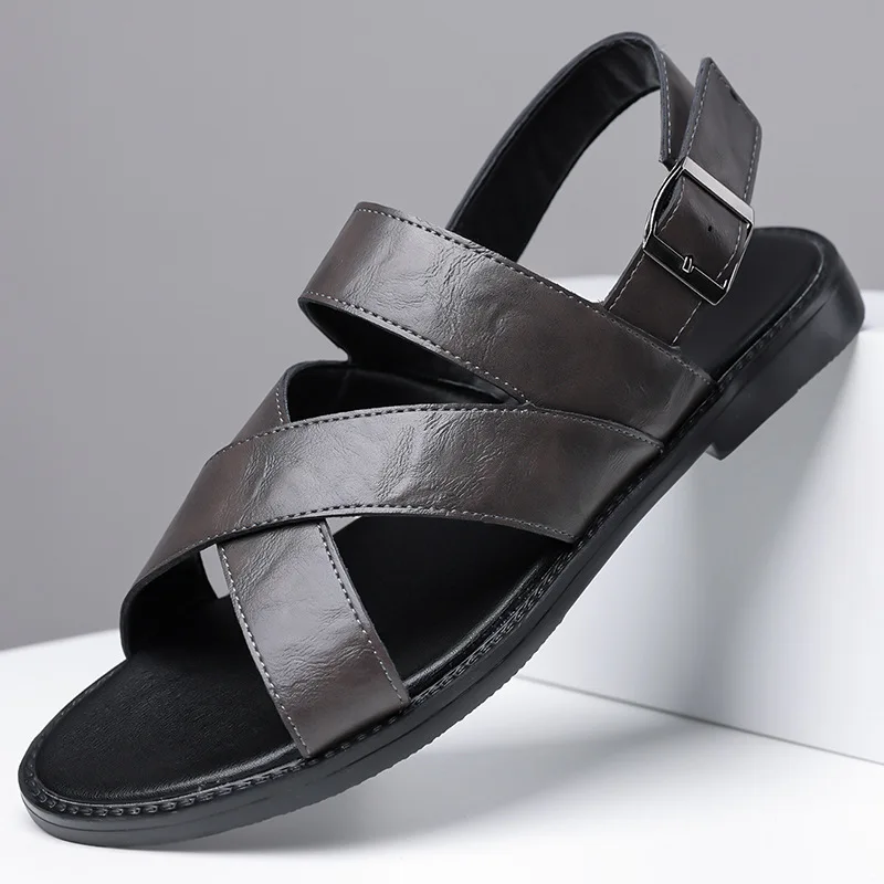 Max | Klassische Ledersandalen Herren Chic