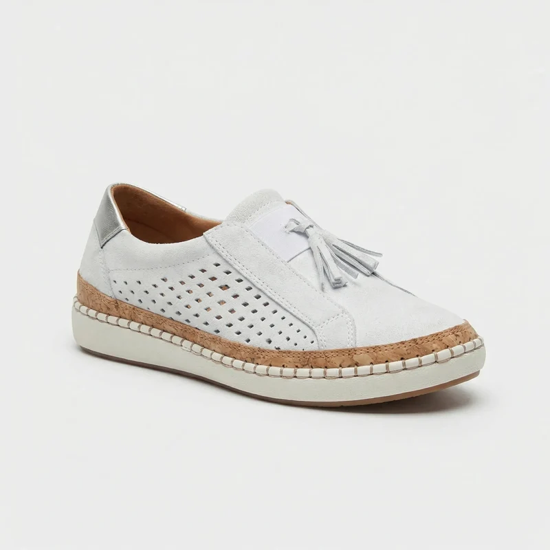Slip On Schuhe Damen | Perforiertes Design & Komfort-Sohle