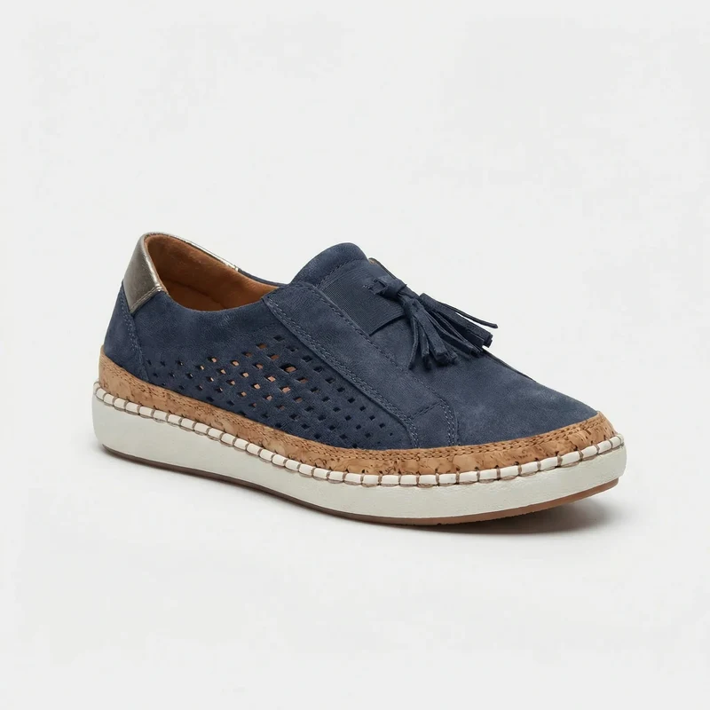 Slip On Schuhe Damen | Perforiertes Design & Komfort-Sohle