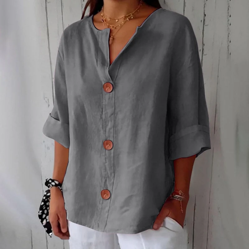 Bluse Damen | Lässig & Leicht mit V-Ausschnitt
