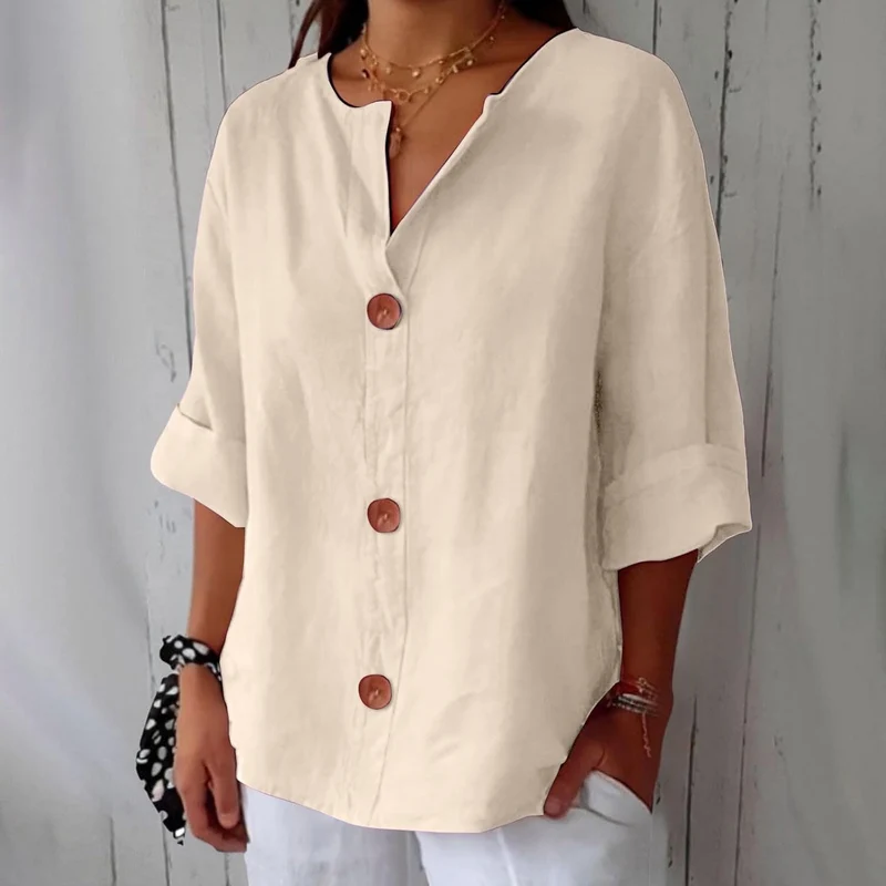 Bluse Damen | Lässig & Leicht mit V-Ausschnitt