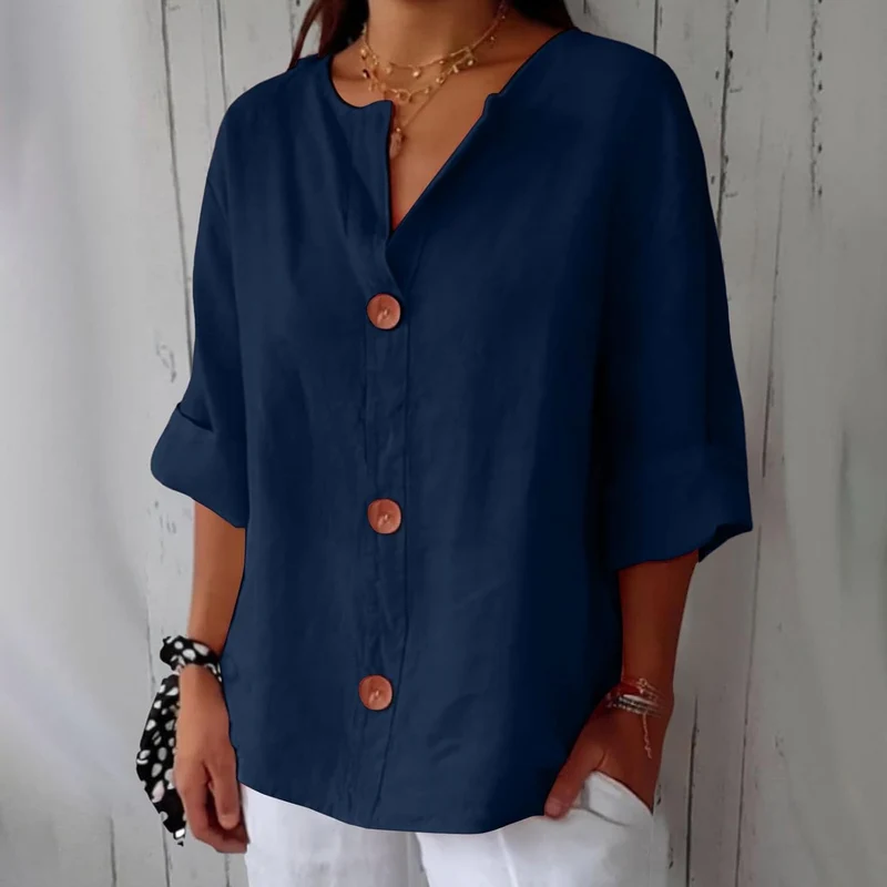 Bluse Damen | Lässig & Leicht mit V-Ausschnitt