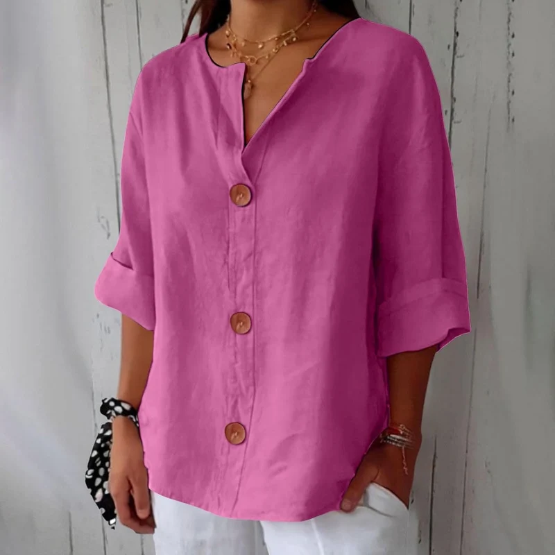 Bluse Damen | Lässig & Leicht mit V-Ausschnitt