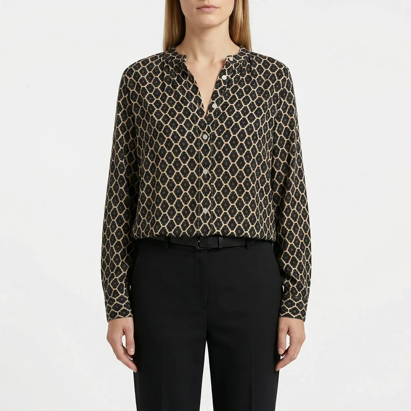 Oberteil Damen | Taillierter Schnitt & Knopfdetails
