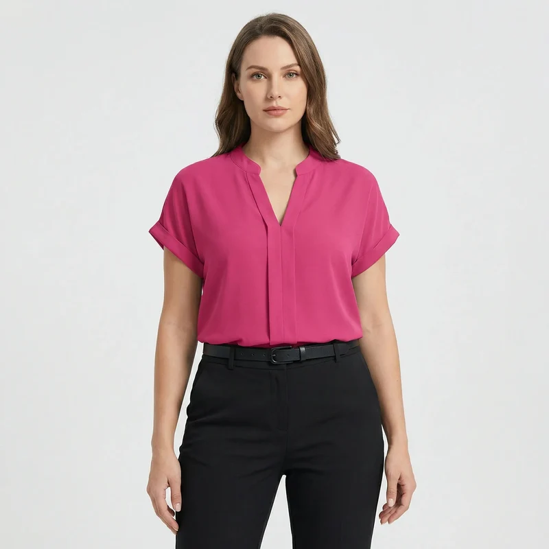 Damenbluse Damen | Locker tailliert & Pflegeleichter Look