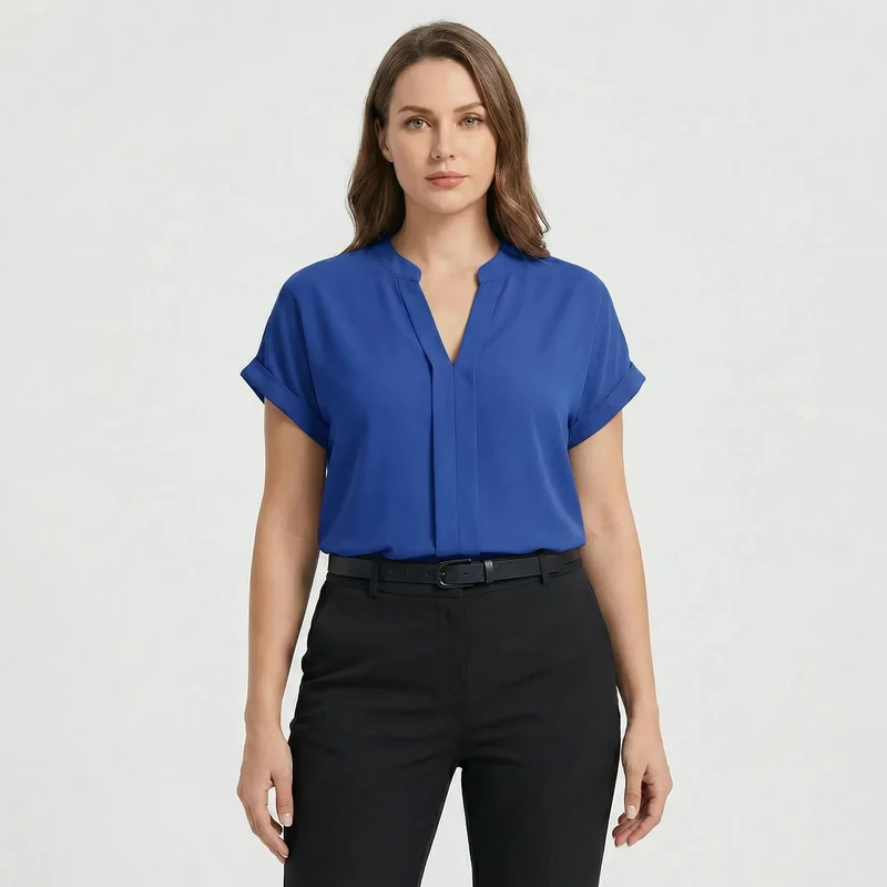 Damenbluse Damen | Locker tailliert & Pflegeleichter Look