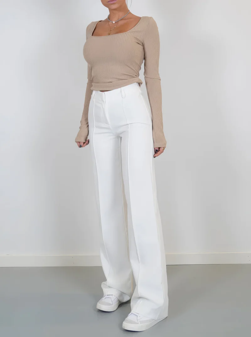 Damenhose | Hohe Taille & Gerade Beine