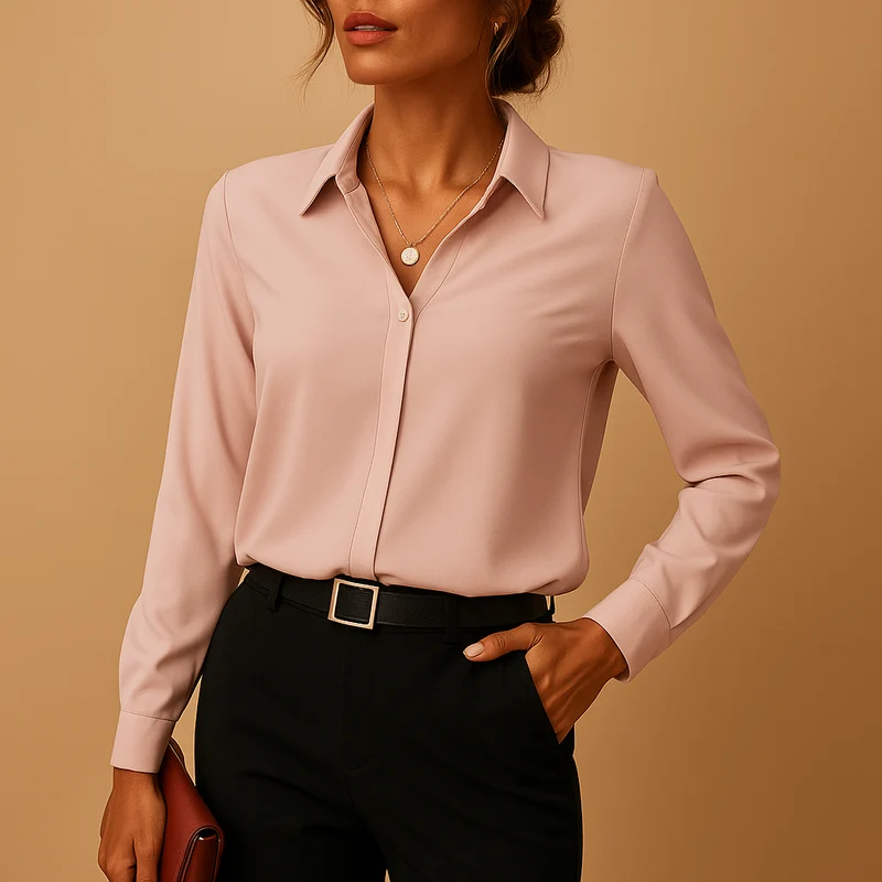 Bluse Damen | V-Ausschnitt & gepflegter Look