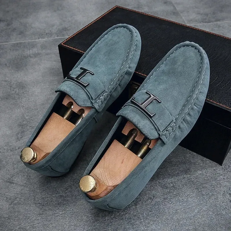 Loafers Herren | Wildleder-Slipper mit Metall-Spange & Premium-Stil