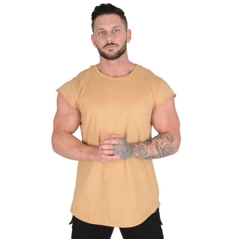 T Shirt Herren | Oversized Curved-Hem für Gym & Alltag