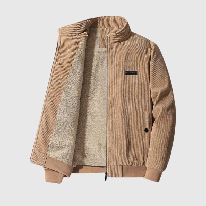 Tobias | Komfortable Sherpa Cordjacke für Männer