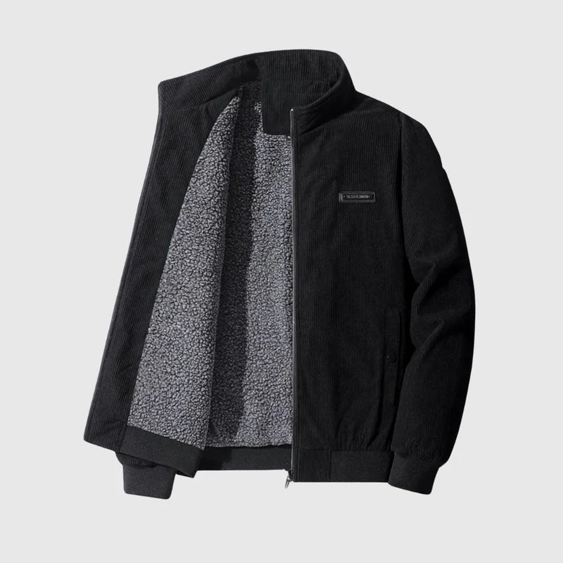 Tobias | Komfortable Sherpa Cordjacke für Männer